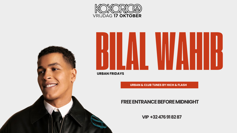 Flyer URBAN FRIDAYS w/ BILAL WAHIB