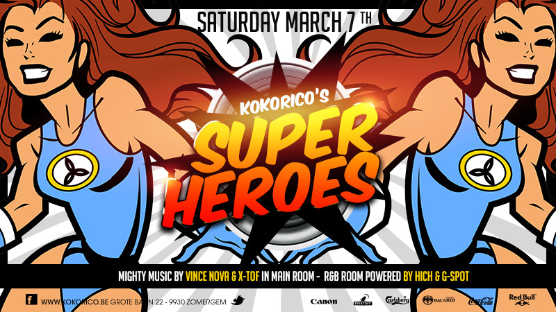 Flyer Kokorico's superheroes