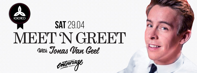 Flyer Meet 'n Greet Jonas Van Geel