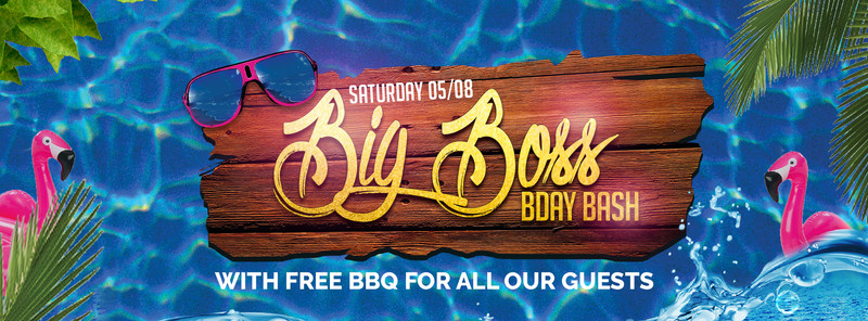 Flyer Big Boss Birthday Bash - Free BBQ for everyone